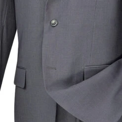 Regular Fit Suit 2 Button 2 Piece In Gray -Outlet Suit Refined Store 01 VIN 2TR GRAY 15 4