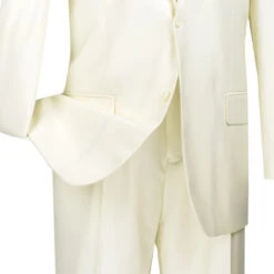 Regular Fit Suit 2 Button 2 Piece In Ivory 5 Regular Fit Suit 2 Button 2 Piece In Ivory -Outlet Suit Refined Store 01 VIN 2TR IVORY 15 4