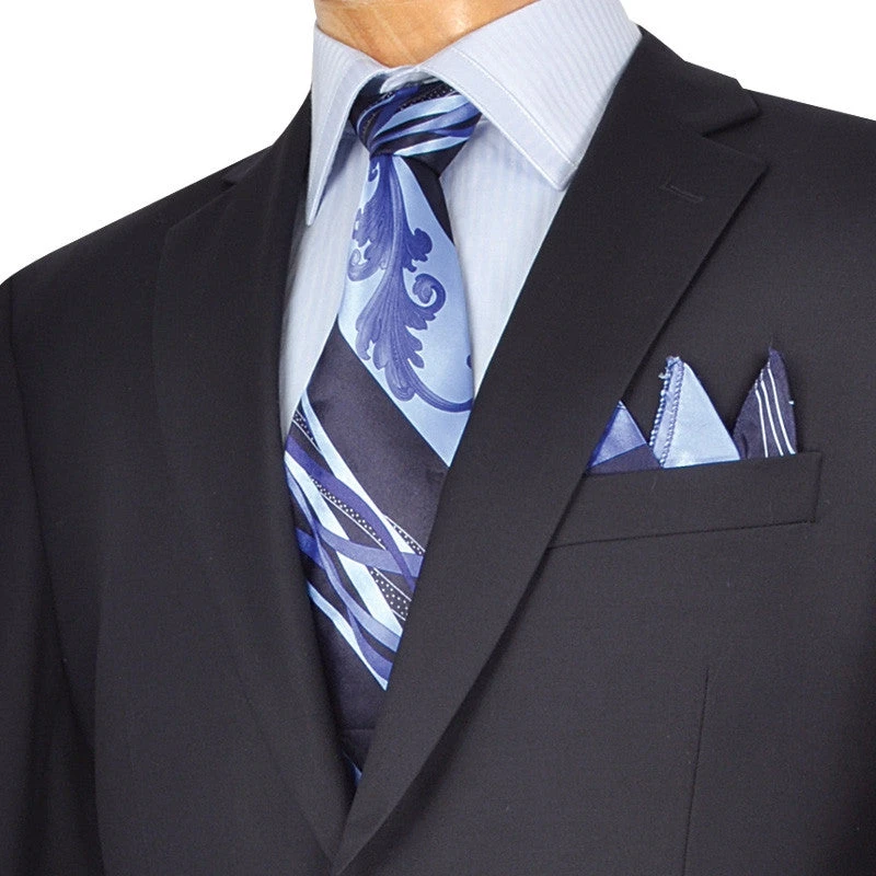 Regular Fit Suit 2 Button 2 Piece In Navy 2 Regular Fit Suit 2 Button 2 Piece In Navy - Image 2