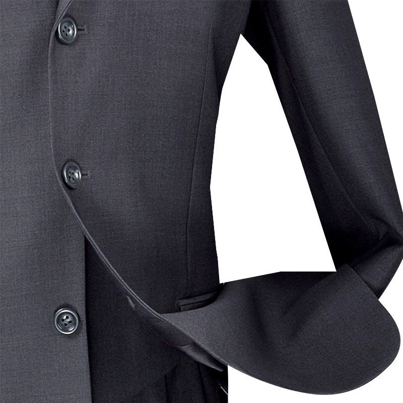 Avalon Collection - Regular Fit Men's Suit 3 Button 3 Piece Heather Gray 3 Avalon Collection - Regular Fit Men's Suit 3 Button 3 Piece Heather Gray - Image 3