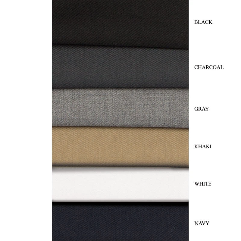 Khaki Dress Pants Regular Leg Flat Front Pre-Hemmed 2 Khaki Dress Pants Regular Leg Flat Front Pre-Hemmed - Image 2