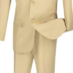 Beige Slim Fit Men's 2 Piece Business Suit 2 Button -Outlet Suit Refined Store 01 VIN S 2PP BEIGE 4
