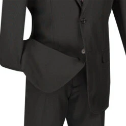 Black Slim Fit Men's 2 Piece Business Suit 2 Button -Outlet Suit Refined Store 01 VIN S 2PP BLACK 4