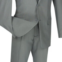 Gray Slim Fit Men's 2 Piece Business Suit 2 Button -Outlet Suit Refined Store 01 VIN S 2PP GRAY 4