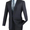 Slim Fit Men's Suit 2 Piece 2 Button In Navy