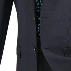 Slim Fit Men's Suit 2 Piece 2 Button In Navy -Outlet Suit Refined Store 01 VIN SC900 12 NAVY 15 4