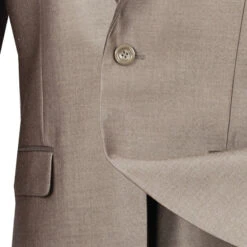 Palazzo Collection - Beige Men's Slim Fit 2 Piece Tuxedo Shawl Lapel -Outlet Suit Refined Store 01 VIN SSH 1 BEIGE 15 4