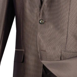 Slim Fit Men's Suit With Vest 3 Piece 2 Buttons In Mocha -Outlet Suit Refined Store 01 VIN SV2R 2 MOCHA 15 4
