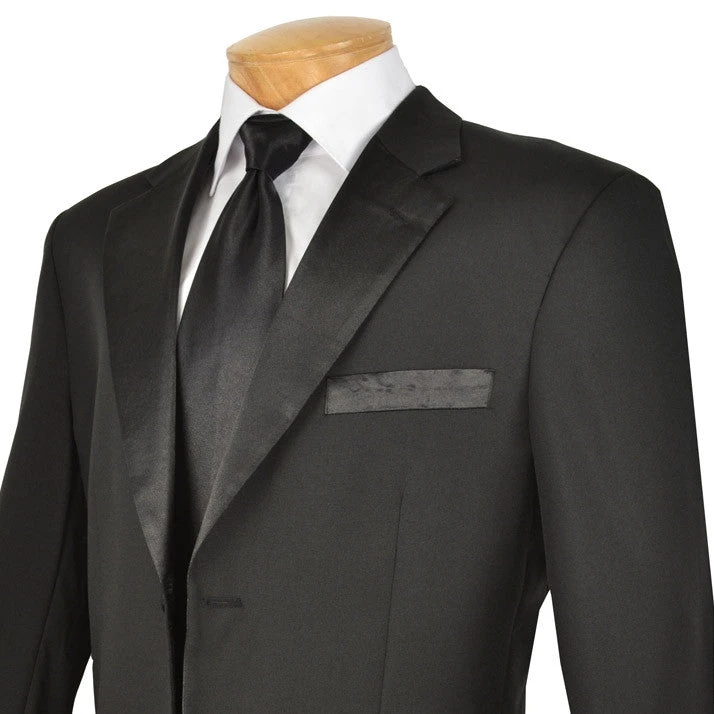 Royale Collection - Regular Fit 2 Piece Tuxedo In Black 2 Royale Collection - Regular Fit 2 Piece Tuxedo In Black - Image 2