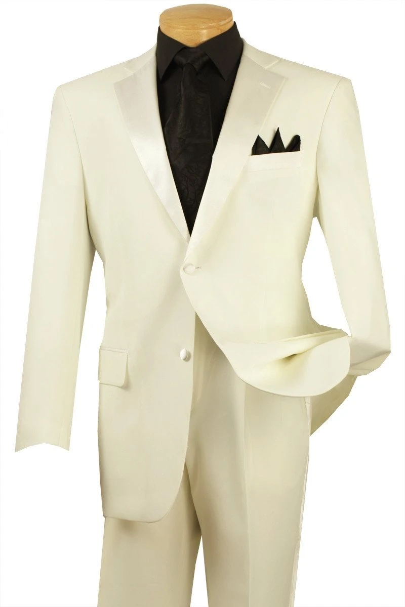 Royale Collection - Regular Fit 2 Piece Tuxedo In Ivory 1 Royale Collection - Regular Fit 2 Piece Tuxedo In Ivory