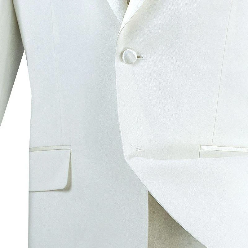 Excalibur Collection - Slim Fit Tuxedo 2 Piece 2 Buttons Design In Ivory 2 Excalibur Collection - Slim Fit Tuxedo 2 Piece 2 Buttons Design In Ivory - Image 2