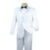 Excalibur Collection - Slim Fit Tuxedo 2 Piece 2 Button Design In White