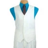 Men's Regular Fit Vest 5 Buttons In White