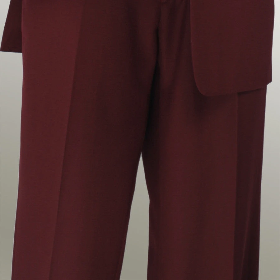 Monte Carlo Collection - Regular Fit 2 Piece 2 Button Textured Weave Burgundy 3 Monte Carlo Collection - Regular Fit 2 Piece 2 Button Textured Weave Burgundy - Image 3