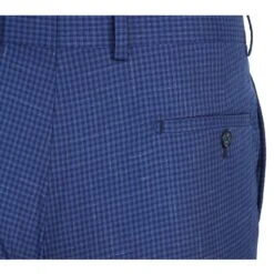 English Laundry 2-Piece Blue Mini-Check Wool Blend Slim Fit Dress Suit -Outlet Suit Refined Store 12 2592x c9ded71b 9aa7 4157 b9de 114a9aaf5382