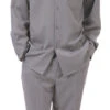 Men's 2 Piece Long Sleeve Walking Suit In Gray