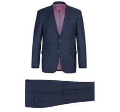 Bevagna Collection - Blue 100% Virgin Wool Regular Fit Pick Stitched 2 Piece Suit -Outlet Suit Refined Store 1 2592x f632cffe 14e0 443c ab7e 933744c78ae4