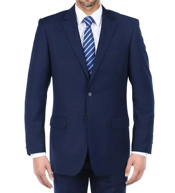 Vanderbilt Collection - Classic 2 Piece Suit 2 Buttons Regular Fit In Navy 2 Vanderbilt Collection - Classic 2 Piece Suit 2 Buttons Regular Fit In Navy - Image 2