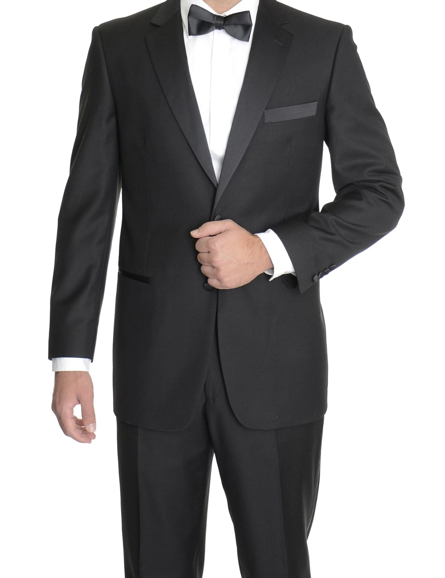 Classic Tuxedo 2 Piece Regular Fit In Black 1 Classic Tuxedo 2 Piece Regular Fit In Black