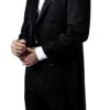 Classic Full Dress Tuxedo Tails 2 Piece Regular Fit In Black