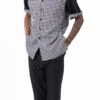 Black Check Walking Suit 2 Piece Short Sleeve Set