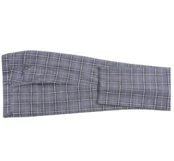 Regular Fit 2 Piece Notch Lapel Suit Gray Check Pattern 14 Regular Fit 2 Piece Notch Lapel Suit Gray Check Pattern -Outlet Suit Refined Store 293 14 7