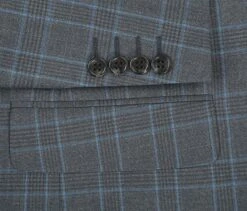 (46L) Regular Fit 2 Piece Dress Suit Windowpane In Light Gray -Outlet Suit Refined Store 293 5 5 26e3201f d988 4452 8c3d 816b634b525f