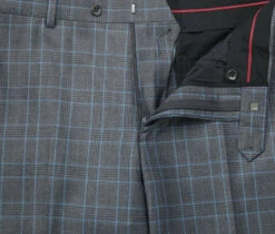 (46L) Regular Fit 2 Piece Dress Suit Windowpane In Light Gray -Outlet Suit Refined Store 293 5 6 a87425b3 43c2 4307 b98a 1c87e6d93fc2