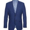 English Laundry 2-Piece Blue Mini-Check Wool Blend Slim Fit Dress Suit