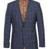 English Laundry 2-Piece Check Wool Linen Blend Slim Fit Suit