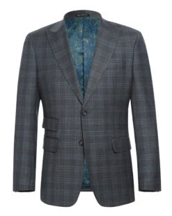 English Laundry 2-Piece Gray Plaid Wool Blend Slim Fit Dress Suit 14 English Laundry 2-Piece Gray Plaid Wool Blend Slim Fit Dress Suit -Outlet Suit Refined Store 2 2592x 73208551 76d8 4735 b467 8c1f526b34c9
