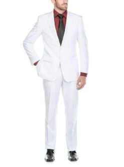 Vanderbilt Collection - Classic 2 Piece Suit 2 Buttons Regular Fit In White 7 Vanderbilt Collection - Classic 2 Piece Suit 2 Buttons Regular Fit In White -Outlet Suit Refined Store 2 d9dfe736 1cc0 4baa 8c6c 1539708bc47c