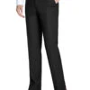 Dress Pants Regular Leg Un-Hemmed Bottoms In Black