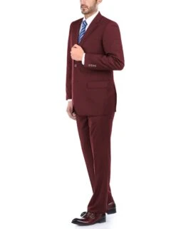 Vanderbilt Collection - Classic 2 Piece Suit 2 Buttons Regular Fit In Burgundy 12 Vanderbilt Collection - Classic 2 Piece Suit 2 Buttons Regular Fit In Burgundy -Outlet Suit Refined Store 3 1948ae46 3e54 4d11 a717 3a392f9cd7d6