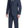 Bevagna Collection - Blue 100% Virgin Wool Regular Fit Pick Stitched 2 Piece Suit