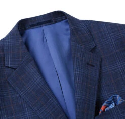 Regular Fit Wool & Linen Blue Plaid Blazer -Outlet Suit Refined Store 3 2592x 86ab3594 1ff6 43cb 9572 7d79ae1fe297