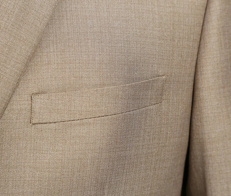 Vanderbilt Collection- Classic 2 Piece Suit 2 Buttons Regular Fit In Taupe 3 Vanderbilt Collection- Classic 2 Piece Suit 2 Buttons Regular Fit In Taupe - Image 3