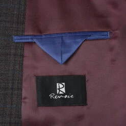 (52L) Wool Blend Regular Fit Checked Blazer In Brown -Outlet Suit Refined Store 4Z8A2056 1944x a304d8b8 97a2 41ae bacf 0e4aa63d6025