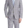 Gerace Collection - 2 Piece Glen Plaid Slim Fit Suit In Gray