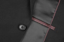 Performance Stretch Suit 2 Piece Slim Fit In Black -Outlet Suit Refined Store 4Z8A9309s