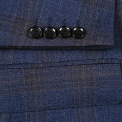 Classic Regular Fit 3-Piece Wool Stretch Checked Suits In Chocolate -Outlet Suit Refined Store 4Z8A9764 1944x 19109de4 ea97 4ac6 8e9f 5a0f06174be3