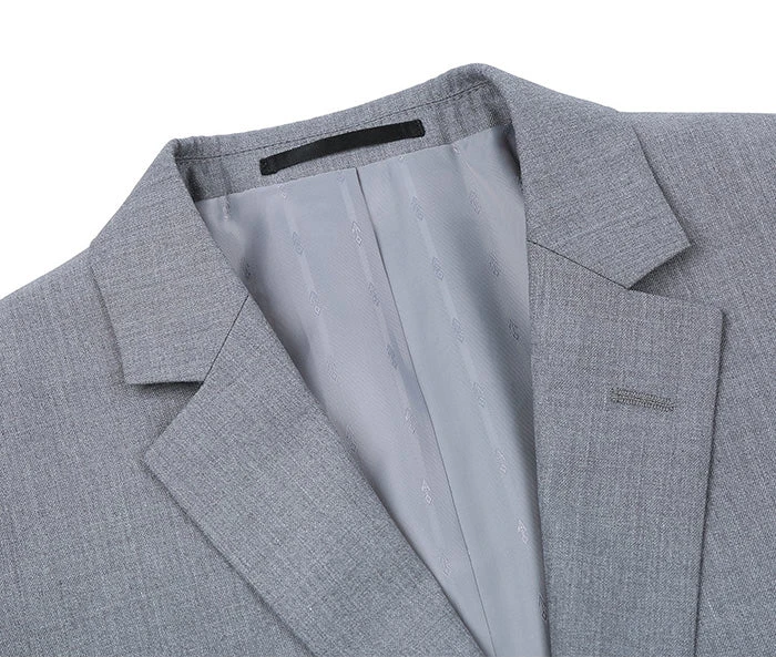 Vanderbilt Collection- Classic 2 Piece Suit 2 Buttons Regular Fit In Gray 4 Vanderbilt Collection- Classic 2 Piece Suit 2 Buttons Regular Fit In Gray - Image 4
