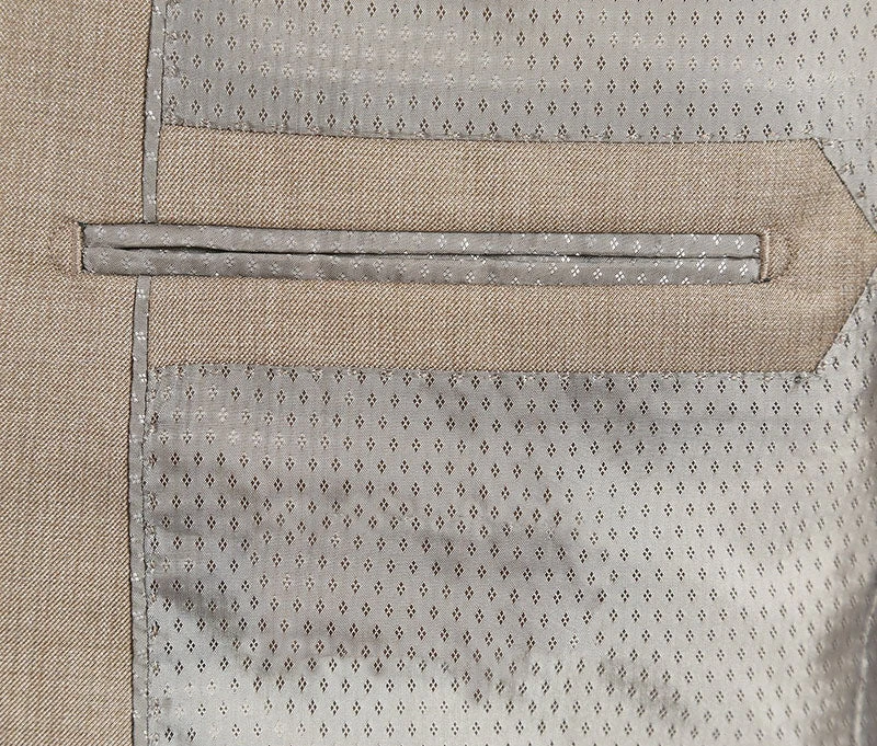 Vanderbilt Collection- Classic 2 Piece Suit 2 Buttons Regular Fit In Taupe 5 Vanderbilt Collection- Classic 2 Piece Suit 2 Buttons Regular Fit In Taupe - Image 5