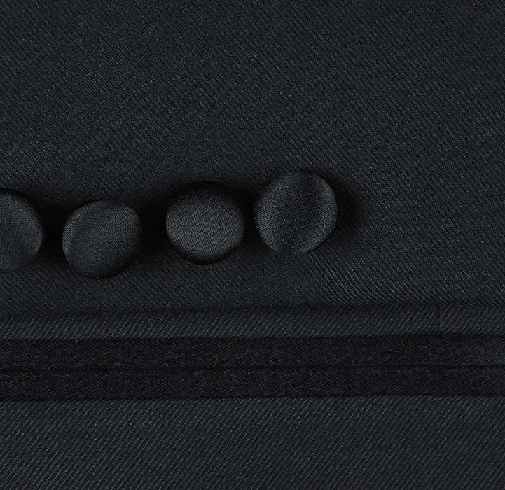 (42R) Classic Black Regular Fit 100% Wool Tuxedo Suit 6 (42R) Classic Black Regular Fit 100% Wool Tuxedo Suit - Image 6