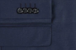 Bevagna Collection - Blue 100% Virgin Wool Regular Fit Pick Stitched 2 Piece Suit -Outlet Suit Refined Store 508 19oe 2