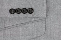 Bevagna Collection - Light Gray 100% Virgin Wool Regular Fit Pick Stitched 2 Piece Suit 12 Bevagna Collection - Light Gray 100% Virgin Wool Regular Fit Pick Stitched 2 Piece Suit -Outlet Suit Refined Store 508 5oe 1