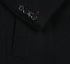 English Laundry Black Fall/Winter Essential Slim Fit Overcoat Wool Blend -Outlet Suit Refined Store 53 01 001 6