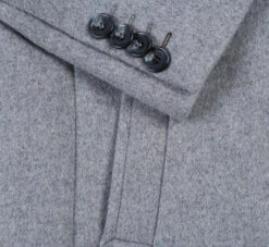 English Laundry Light Gray Fall/Winter Essential Slim Fit Overcoat Wool Blend -Outlet Suit Refined Store 53 01 092 6