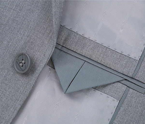 Vanderbilt Collection- Classic 2 Piece Suit 2 Buttons Regular Fit In Gray 5 Vanderbilt Collection- Classic 2 Piece Suit 2 Buttons Regular Fit In Gray - Image 5