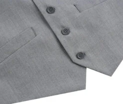 Vanderbilt Collection- Classic Dress Vest 5 Buttons Regular Fit In Gray -Outlet Suit Refined Store 5 1944x e05e7c51 bf65 48d6 bda2 352c198d3078